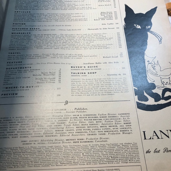 ESQUIRE Magazine SEPTEMBER 1965 MALCOLM X Castro Kennedy advertising - Picture 10 of 11